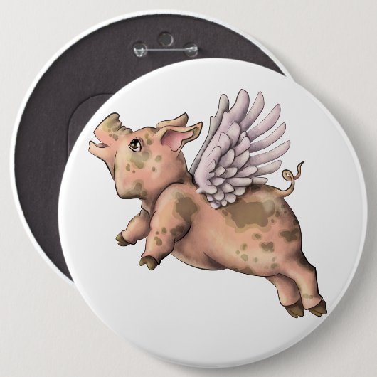 Schweine Fly Button (Vorne & Hinten)