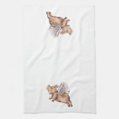 Schweine Fly Geschirrtuch (Vertikal)