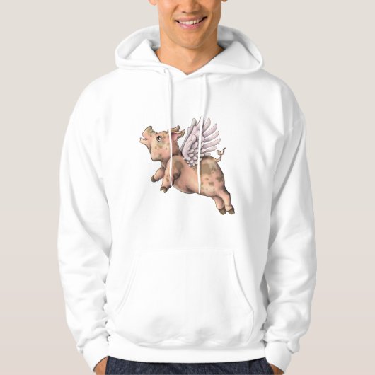 Schweine Fly Hoodie (Vorderseite)