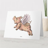 Schweine Fly Karte (Rückseite)