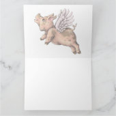 Schweine Fly Karte (Innenseite)