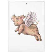 Schweine Fly Klemmbrett (Rückseite)