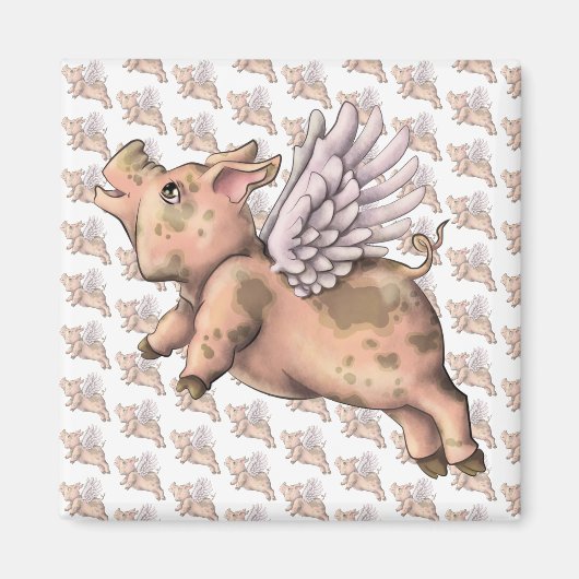 Schweine Fly Magnet (Vorne)