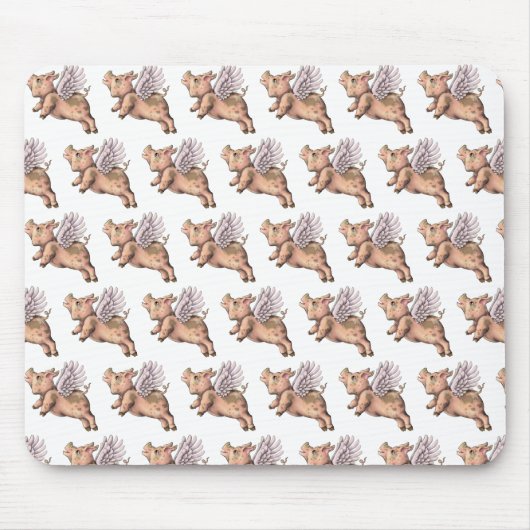 Schweine Fly Mousepad (Vorne)