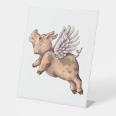 Schweine Fly Sockelschild (Vorderseite)