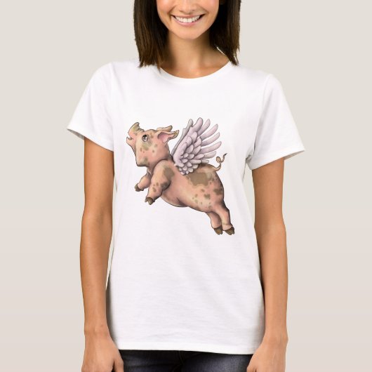 Schweine Fly T-Shirt (Vorderseite)