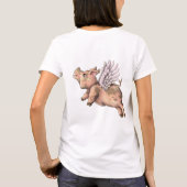 Schweine Fly T-Shirt (Rückseite)