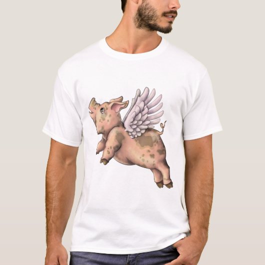 Schweine Fly T-Shirt (Vorderseite)