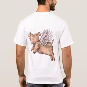 Schweine Fly T-Shirt (Rückseite)