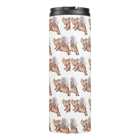 Schweine Fly Thermosbecher (Rückseite)