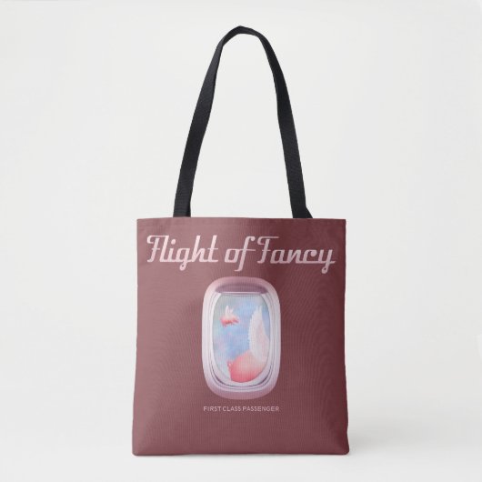 Schweine Flying Past Airplane Window Tasche (Vorderseite)