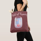 Schweine Flying Past Airplane Window Tasche (Von Nahem)