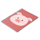 Schweine-Geburtstagskinder-Kunst Notizblock (Linke Seite)