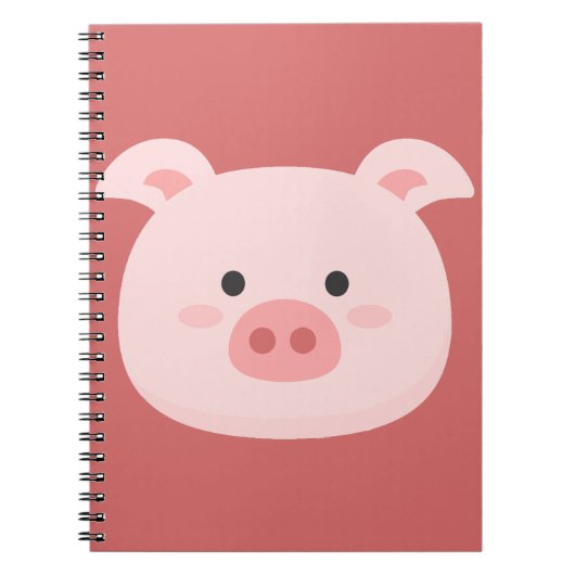 Schweine-Geburtstagskinder-Kunst Notizblock (Vorderseite)