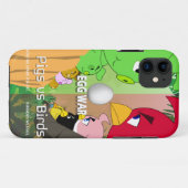 Schweine gegen Vögel Teil 3. Eierkrieg/Parodie Case-Mate iPhone Hülle (Rückseite (Horizontal))