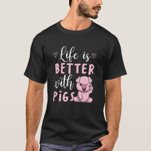 Schweine Geschenk Vegan Schweine Tierschutz Farm T-Shirt