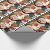 SCHWEINE GESCHENKPAPIER (Ecke)