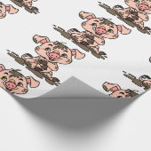 Schweine-Geschenkpapier Geschenkpapier (Ecke)