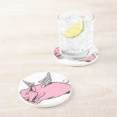 Schweine Getränkeuntersetzer (Seite)