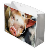 SCHWEINE GROßE GESCHENKTÜTE (Rückseite Schrägansicht)