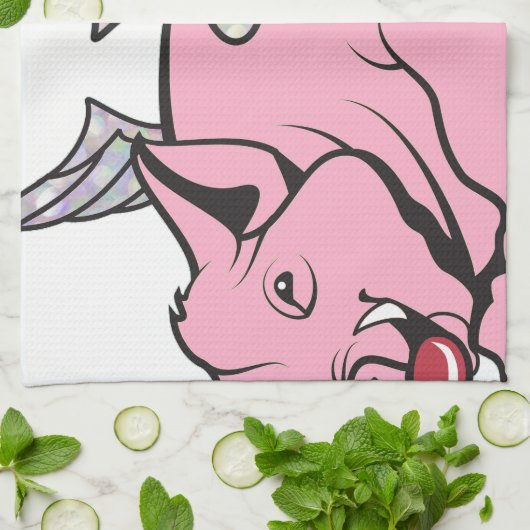 Schweine Handtuch (Gefaltet)