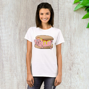 Schweine-Hotdog T-Shirt