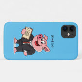 Schweine im geschäftlichen Anzug Cartoon Case-Mate iPhone Hülle (Rückseite (Horizontal))
