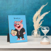 Schweine im geschäftlichen Anzug Cartoon Fotoplatte (Seite)