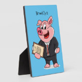 Schweine im geschäftlichen Anzug Cartoon Fotoplatte (Seite)