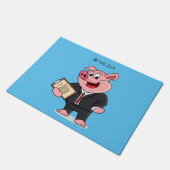 Schweine im geschäftlichen Anzug Cartoon Fußmatte (Schrägansicht)