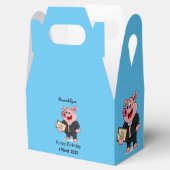 Schweine im geschäftlichen Anzug Cartoon Geschenkschachtel (Geöffnet)