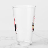 Schweine im geschäftlichen Anzug Cartoon Glas (Links)