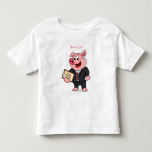 Schweine im geschäftlichen Anzug Cartoon Kleinkind T-shirt