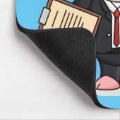 Schweine im geschäftlichen Anzug Cartoon Mousepad (Ecke)