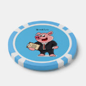 Schweine im geschäftlichen Anzug Cartoon Pokerchips (Einzeln)