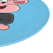 Schweine im geschäftlichen Anzug Cartoon Schneidebrett (Ecke)
