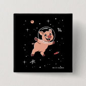 Schweine im Weltraum Button (Vorderseite)