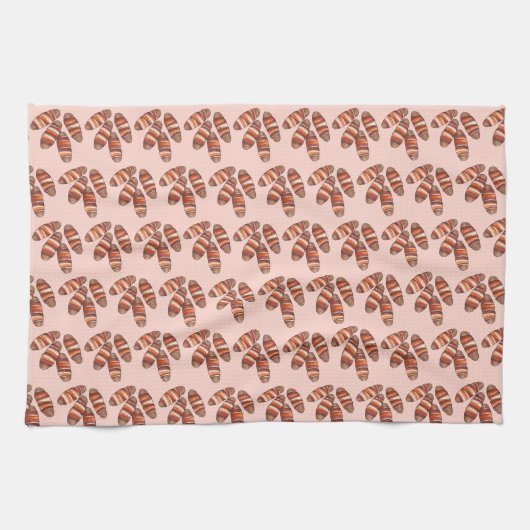 Schweine in Blankets Bacon Sausage UK British Food Geschirrtuch (Horizontal)