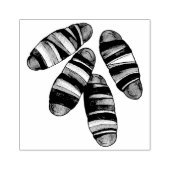 Schweine in Blankets Bacon Sausage UK British Food Gummistempel (Prägung)