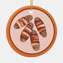 Schweine in Blankets Bacon Sausage UK British Food Keramik Ornament