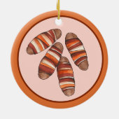 Schweine in Blankets Bacon Sausage UK British Food Keramik Ornament (Hinten)