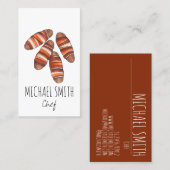 Schweine in Blankets Bacon Sausage UK British Food Visitenkarte (Vorne/Hinten)