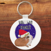 Schweine in Decken Guinea Schweine lustige Witze W Schlüsselanhänger (Vorderseite)