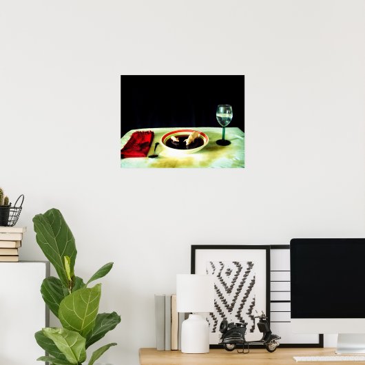 Schweine in der Suppe Poster (Heimbüro)