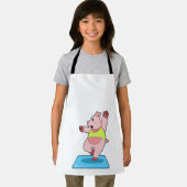 Schweine in der Yoga-Fitness Schürze (Insitu)