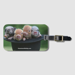Schweine in einem Hutbeutel Gepäckanhänger