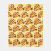 Schweine in einem schwarzen Halbmond, Hot Dog Junk Fleecedecke (Vorderseite)