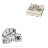 Schweine in einem schwarzen Halbmond, Hot Dog Junk Gummistempel (Stempel)