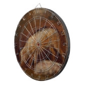 Schweine in einem Stall (Tierart) Dartscheibe (Vorderseite rechts)