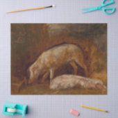 Schweine in einem Stall (Tierart) Seidenpapier (Basteln)